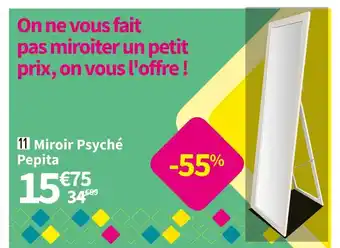 Conforama Miroir Psyche pépita offre