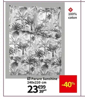 Conforama Parure Sunshine 240x220cm offre