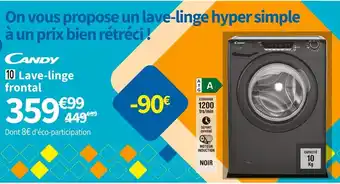 Conforama Candy Lave-Linge Frontal offre