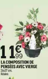 Centrakor La composition de pensées avec vierge offre