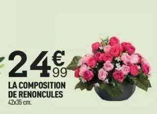 Centrakor La composition de renoncules offre