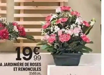 Centrakor La jardinière de roses et renoncules offre