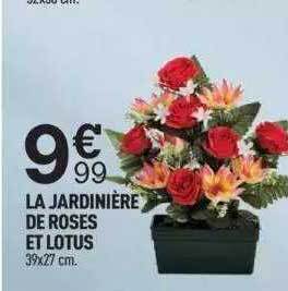 Centrakor La jardinière de roses et lotus offre