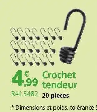Provence Outillage Crochet tendeur 20 pièces offre