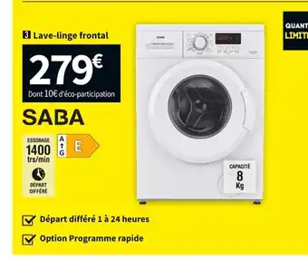 Conforama Lave-Linge Frontal offre