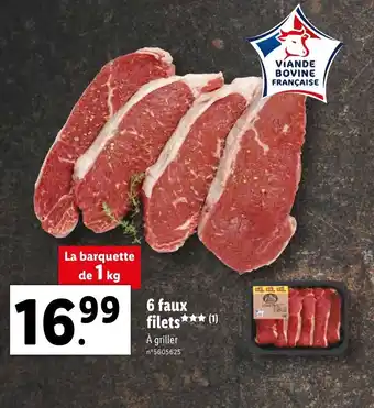 Lidl 6 Faux Filets offre