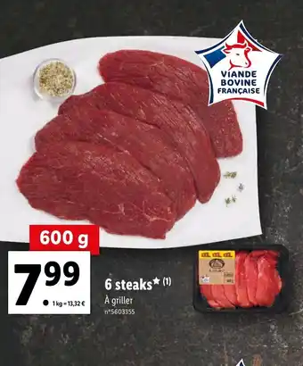 Lidl 6 Steaks offre