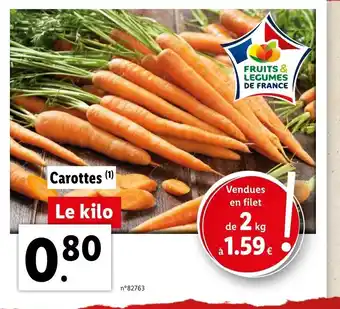 Lidl Carottes offre