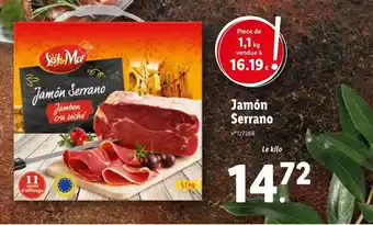 Lidl Jamón Serrano offre