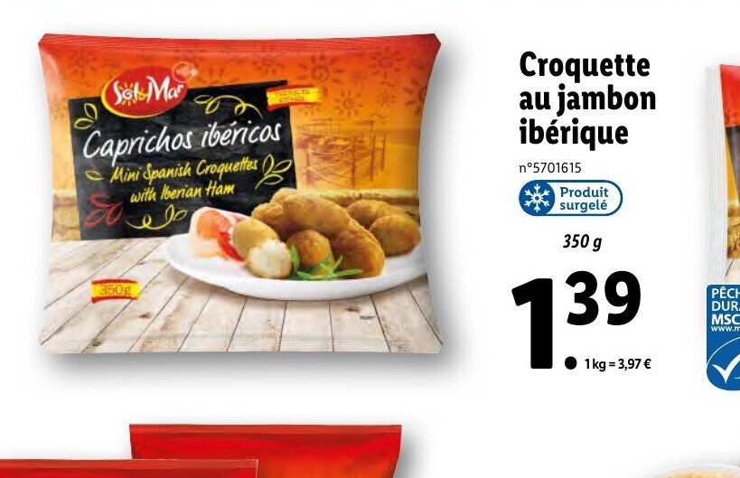 Promo Croquettes Au Jambon Ibérique chez Lidl