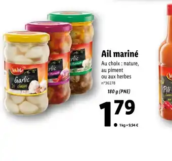 Lidl Ail Mariné offre