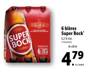 Lidl 6 Bières Super Bock offre