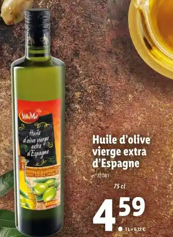 Lidl Huile d'Olive vierge Extra d'Espagne offre