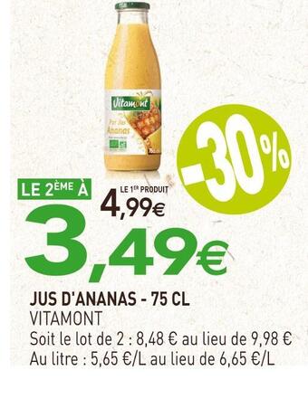 Vitamont jus de clémentine
