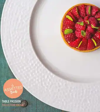 Table passion bon plan sur les assiettes de la collection luna