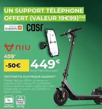 Feu Vert Trottinette électrique kqi2pro offre