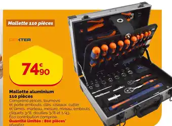 Weldom Dexter mallette aluminium 110 pièces offre