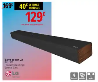 Carrefour Barre De Son 2.1 Réf, : SP2 offre