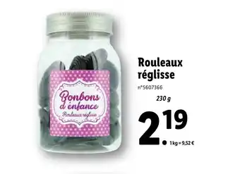 Lidl Rouleaux Réglisse offre