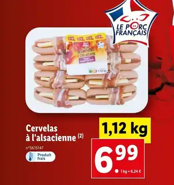 Lidl Cervelas A L'Alsacienne offre