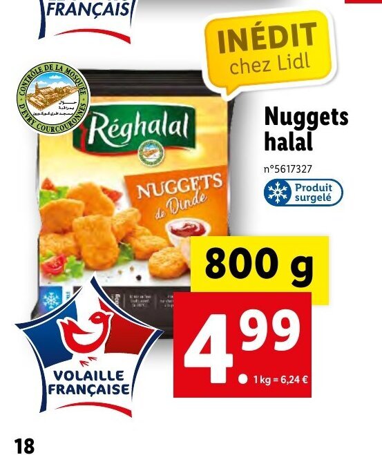 Promo Nuggets Halal chez Lidl