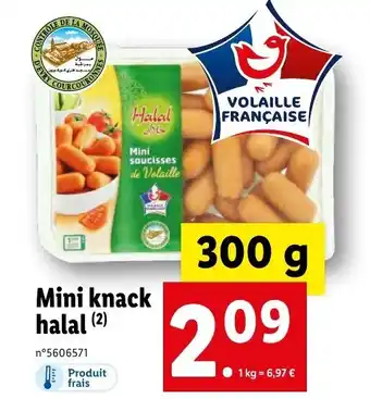 Lidl Mini Knack halal offre