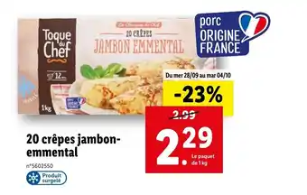 20 Crepes Jambon-Emmental