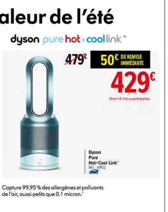 Carrefour Dyson Pure Hot + Cool Link Réf, : HP02 offre