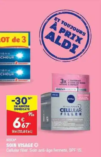ALDI Soin visage nivea offre