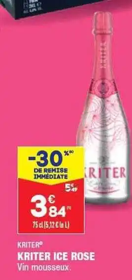 ALDI Kriter ice rose offre