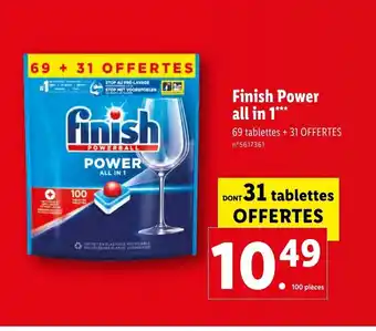 Lidl Finish Power All in 1 offre