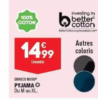 ALDI Pyjama enrico mori offre