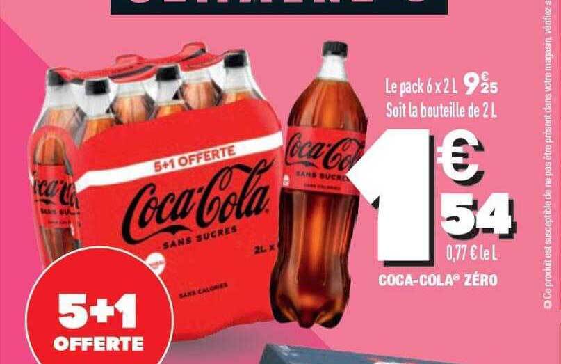 Promo Cocacola zéro chez ALDI