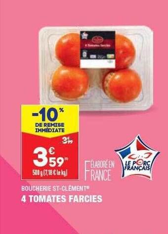 ALDI 4 tomates farcies boucherie st-clément offre