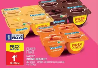 ALDI Crème dessert danette offre