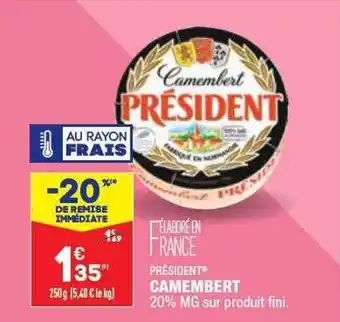 ALDI Camembert président offre