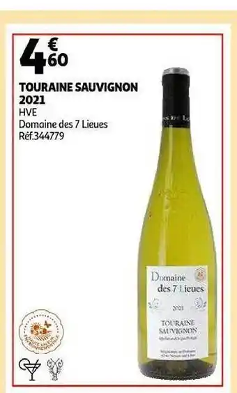 Auchan Touraine sauvignon 2021 hve domaine des 7 lieues offre