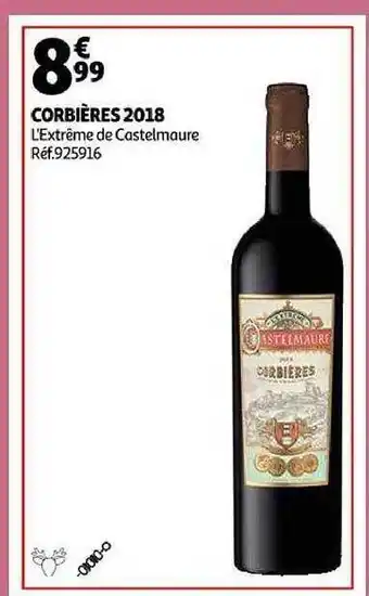 Auchan Corbières 2018 l'extrême de castelmaure offre