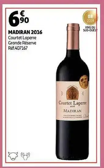 Auchan Madiran 2016 courtet laperre grande réserve offre