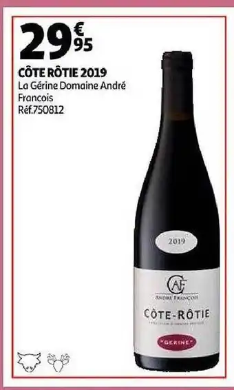 Côte rôtie 2019 la gérine domaine andré françois