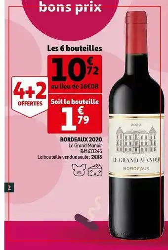 Auchan Bordeaux 2020 le grand manoir offre