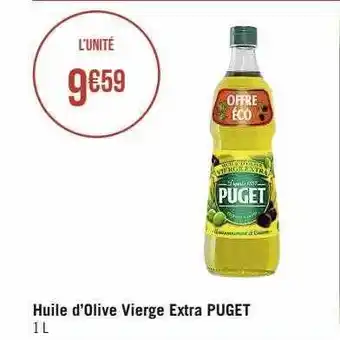 Casino Supermarchés Huile d'olive vierge extra puget offre