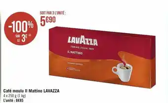 Casino Supermarchés Café moulu ii mattino lavazza offre