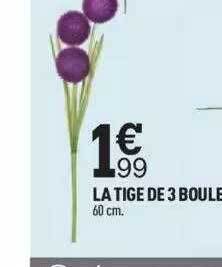 Centrakor La tige de 3 boules offre