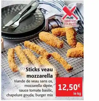 Colruyt Sticks veau mozzarella offre