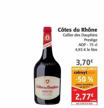Colruyt Côtes du rhône offre