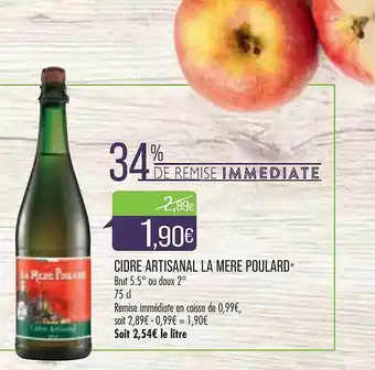 Match Cidre artisanal la mère poulard offre