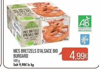 Match Mes bretzels d'alsace bio burgard offre