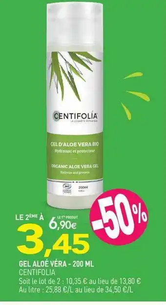 naturéO Gel aloé véra centifolia - 200ml offre