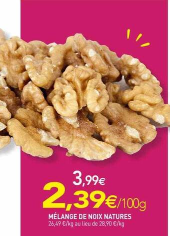 naturéO Mélange de noix natures offre